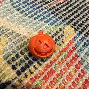Vintage Diener IND 1987 * Orange Pumpkin Shaped Pencil Topper Halloween Rare HTF